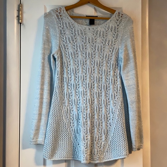 Preswick & Moore Sweaters - Preswick & Moore PM Crochet Sweater w/Sparkle